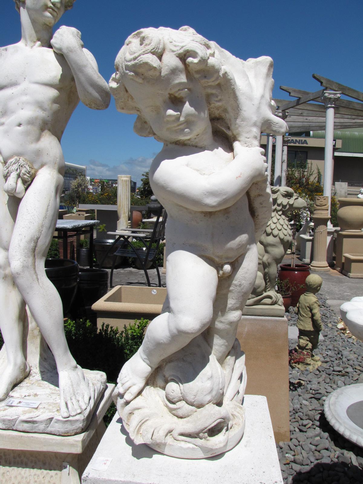 Cherub with Fish